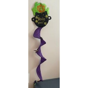 Halloween Witches Brew Windsock Twister Spiral Purple Outdoor Decor‎ Spooky